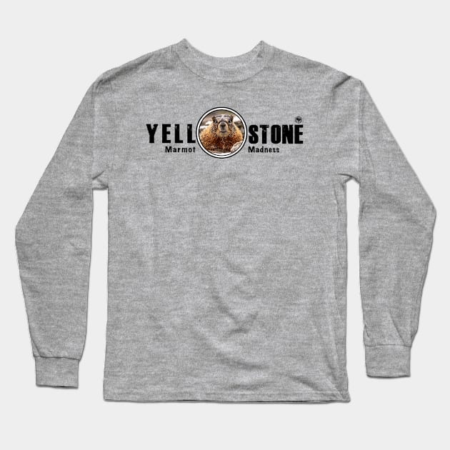 Marmot Madness, Yellowstone National Park Long Sleeve T-Shirt by Smyrna Buffalo